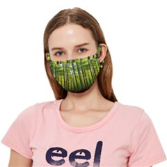 Green Forest Jungle Trees Nature Sunny Crease Cloth Face Mask (adult) by Ravend