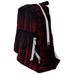 Scary Dark Forest Red And Black Travelers  Backpack by Ravend