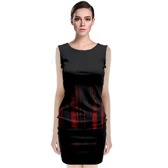 Scary Dark Forest Red And Black Classic Sleeveless Midi Dress by Ravend