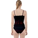 Scary Dark Forest Red And Black Cut Out Top Tankini Set View2