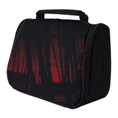 Scary Dark Forest Red And Black Full Print Travel Pouch (small) by Ravend