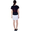 Scary Dark Forest Red And Black Women s Sports Top View2