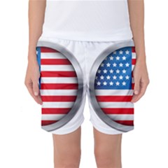 United Of America Usa Flag Women s Basketball Shorts by Celenk