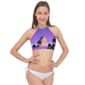 Scenery Landscape Nature Cross Front Halter Bikini Top View1