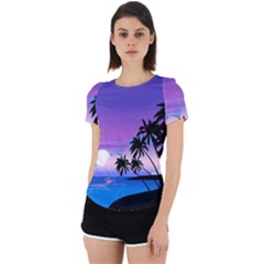 Scenery Landscape Nature Back Cut Out Sport Tee by Ravend