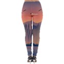 Cool Landscape Night Minimal Art Minimalist Lightweight Velour Leggings View2