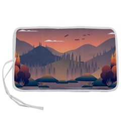 Cool Landscape Night Minimal Art Minimalist Pen Storage Case (s) by Ravend