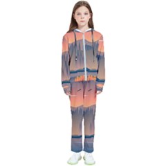 Cool Landscape Night Minimal Art Minimalist Kids  Tracksuit