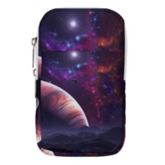 Clouds Fantasy Space Landscape Colorful Planet Waist Pouch (large) by Ravend