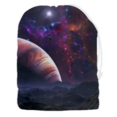 Clouds Fantasy Space Landscape Colorful Planet Drawstring Pouch (3xl) by Ravend