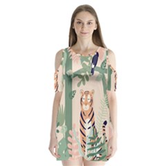 Kids Animals & Jungle Friends Shoulder Cutout Velvet One Piece by Ravend