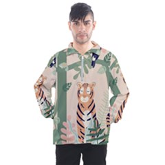 Kids Animals & Jungle Friends Men s Half Zip Pullover by Ravend