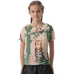 Kids Animals & Jungle Friends Kids  Frill Chiffon Blouse by Ravend