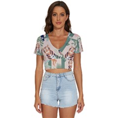 Kids Animals & Jungle Friends V-neck Crop Top by Ravend