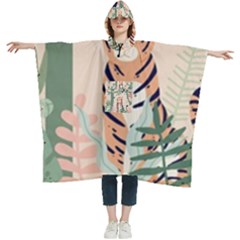 Kids Animals & Jungle Friends Women s Hooded Rain Ponchos by Ravend