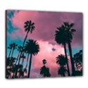 Nature Sunset Sky Clouds Palms Tropics Porous Canvas 24  x 20  (Stretched) View1