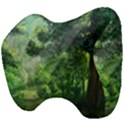 Anime Green Forest Jungle Nature Landscape Head Support Cushion View4