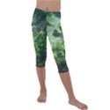 Anime Green Forest Jungle Nature Landscape Kids  Lightweight Velour Capri Leggings  View1