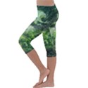 Anime Green Forest Jungle Nature Landscape Kids  Lightweight Velour Capri Leggings  View2