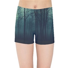 Dark Forest Kids  Sports Shorts by Ravend