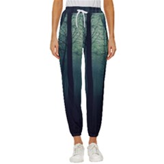 Dark Forest Women s Cropped Drawstring Pants by Ravend