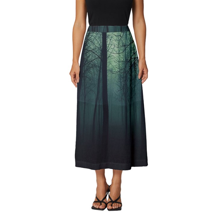 Dark Forest Classic Midi Chiffon Skirt