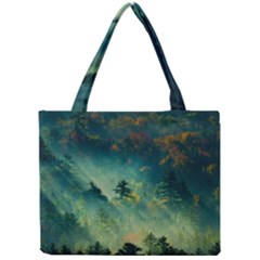 Green Tree Forest Jungle Nature Landscape Mini Tote Bag