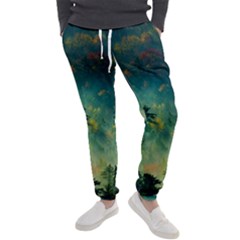 Green Tree Forest Jungle Nature Landscape Men s Jogger Sweatpants by Ravend