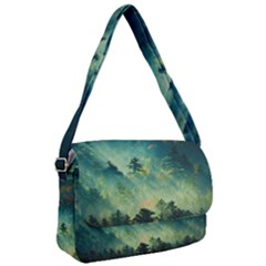 Green Tree Forest Jungle Nature Landscape Courier Bag by Ravend