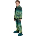 Green Tree Forest Jungle Nature Landscape Kids  Long Sleeve Velvet Pajamas Set View2