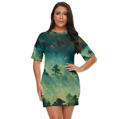 Green Tree Forest Jungle Nature Landscape Just Threw It On Dress