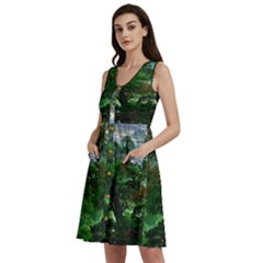 Jungle Forreast Landscape Nature Sleeveless Dress With Pocket