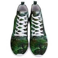 Jungle Forreast Landscape Nature Men s Lightweight High Top Sneakers by Ravend