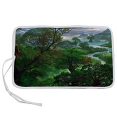 Jungle Forreast Landscape Nature Pen Storage Case (l) by Ravend