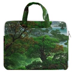 Jungle Forreast Landscape Nature Macbook Pro 13  Double Pocket Laptop Bag by Ravend