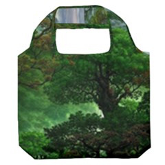 Jungle Forreast Landscape Nature Premium Foldable Grocery Recycle Bag by Ravend