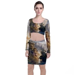 Natural Landscape Nature Vegetation Jungle Top And Skirt Sets by Ravend