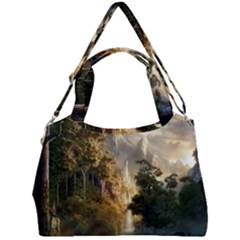 Natural Landscape Nature Vegetation Jungle Double Compartment Shoulder Bag by Ravend