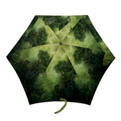 Green Beautiful Jungle Mini Folding Umbrellas