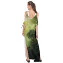 Green Beautiful Jungle Maxi Chiffon Cover Up Dress View2