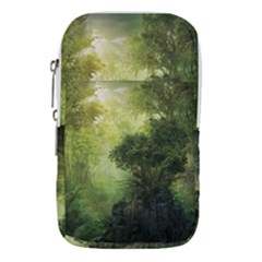 Green Beautiful Jungle Waist Pouch (small) by Ravend