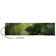 Green Beautiful Jungle Roll Up Canvas Pencil Holder (l) by Ravend