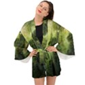 Green Beautiful Jungle Long Sleeve Kimono View1