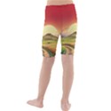 Landscape Sunset Orange Sky Pathway Art Kids  Mid Length Swim Shorts View2