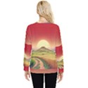 Landscape Sunset Orange Sky Pathway Art Hidden Pocket Sweatshirt View2