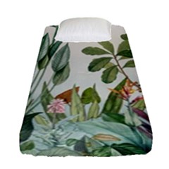 Tropical Jungle Plants Fitted Sheet (single Size) by Ravend