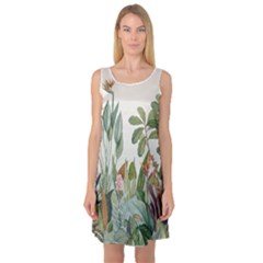 Tropical Jungle Plants Sleeveless Satin Nightdress by Ravend