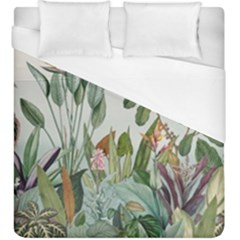 Tropical Jungle Plants Duvet Cover (king Size) by Ravend