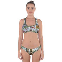 Beautiful Jungle Animals Cross Back Hipster Bikini Set by Ravend