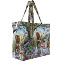 Beautiful Jungle Animals Canvas Travel Bag View3